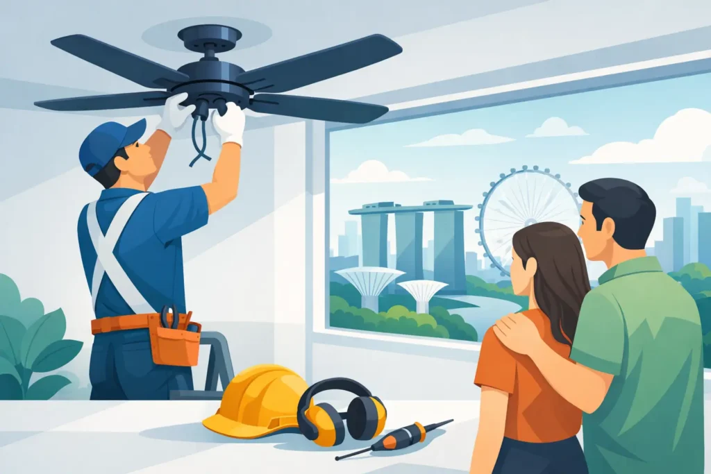 Ceiling Fan Installation Singapore Done Safely