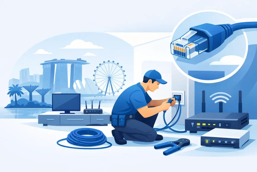 Home LAN Cable Installation Singapore Done Right